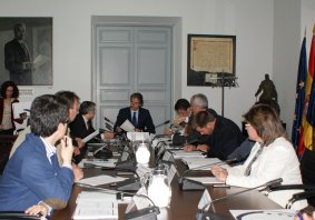 Reunión de la Comisión de Desarrollo Rural y Pesca, con la presencia del Presdiente de la FEMP.